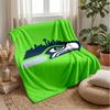 Seattle Seahawks Flannel Fleece Blanket Cozy Warm Throw Blanket For Couch Bed Travel All Season Use