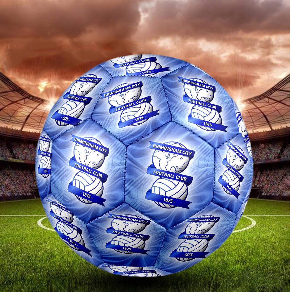 Birmingham City Taglia 5 Pallone da Calcio Alta Elasticità Pallone da Calcio Per Competizione All'aperto Allenamento Quotidiano Gioco