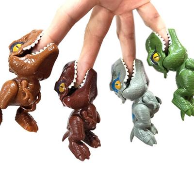 Snap On Dinozor Parmak Kukla Oyuncak Aksiyon Figürü Modeli Hayvan Çocuklar Eklemli Dinozor Figürü Çocuklar Etkileşimli Oyuncak