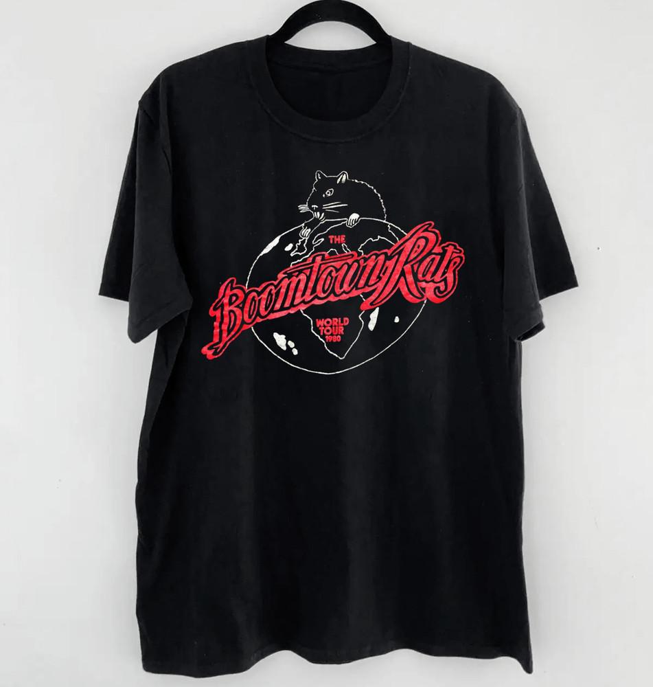 1980 THE BOOMTOWN RATS CONCERT TOUR Shirt Classic Black Unisex S-2345XL Unisex T-Shirt XXL