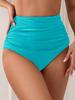 Women's High Waist Tummy Control Ruched Bikini Briefs