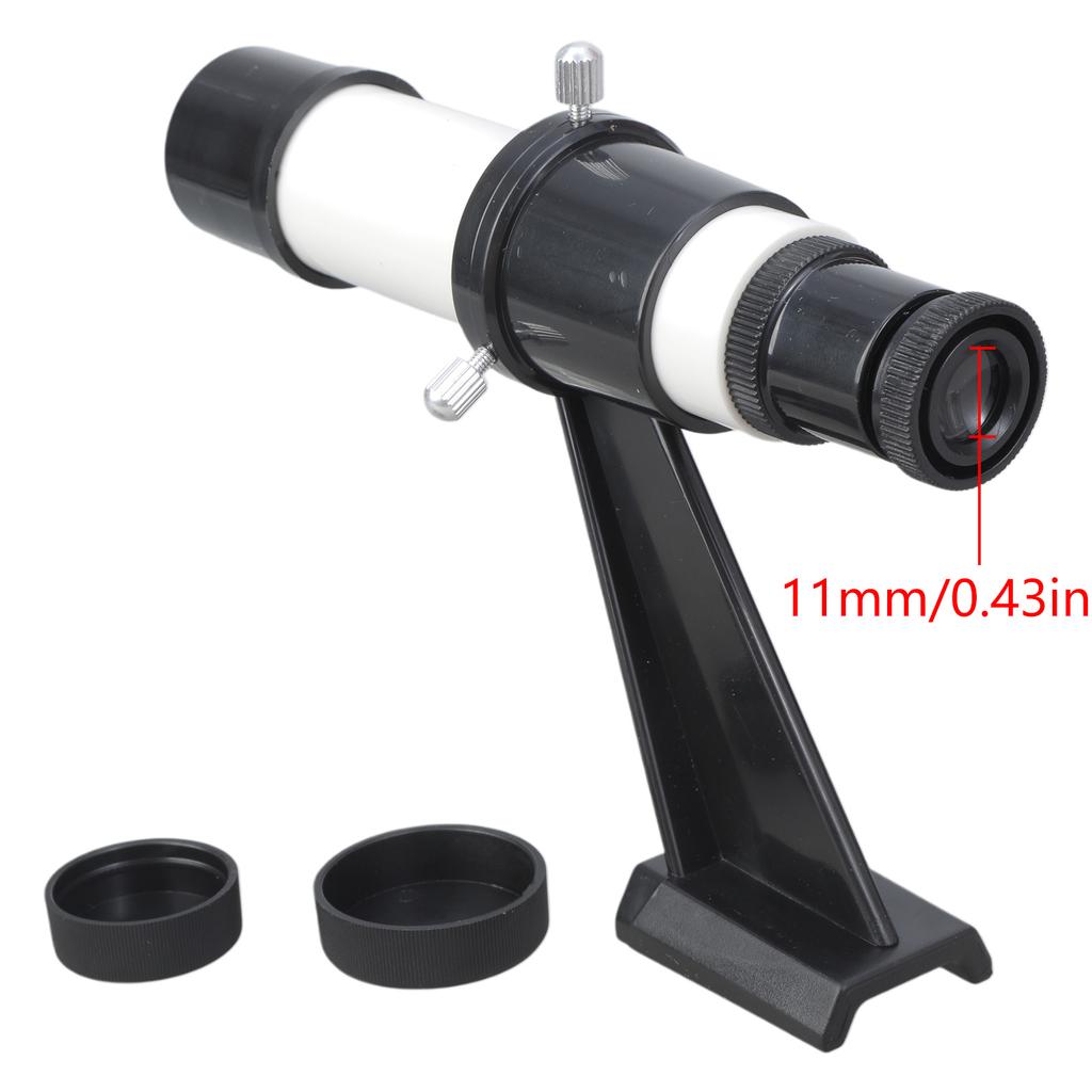 5X Astronomical Telescope Finder Scope with Inline Base Stand 5x24 Portable Crosshair Telescope Finderscope Astronomical