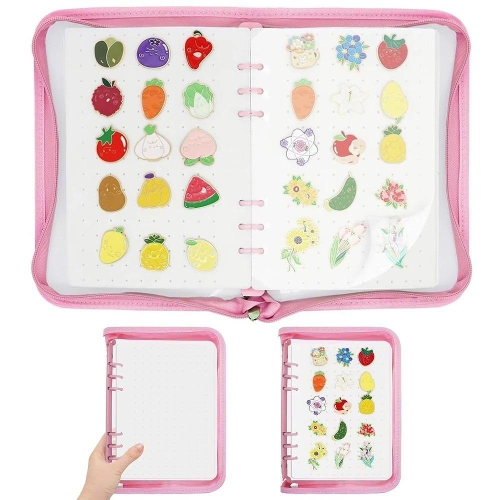 Space Saving Felt Brooch Storage Book 6 Pages Badge Charms Organizer Home Accessory