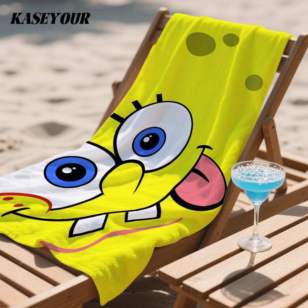 SpongeBob and Patrick Star Quick Drying Bath Towel Microfiber beach towel light weight swimming camping yoga beach out