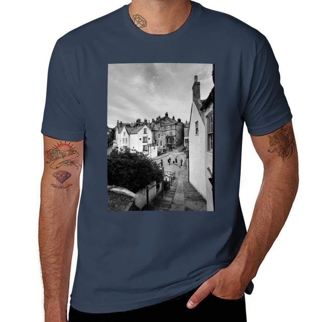 Robin Hoods Bay TShirt Basic Lightweight Short Sleeve Tee