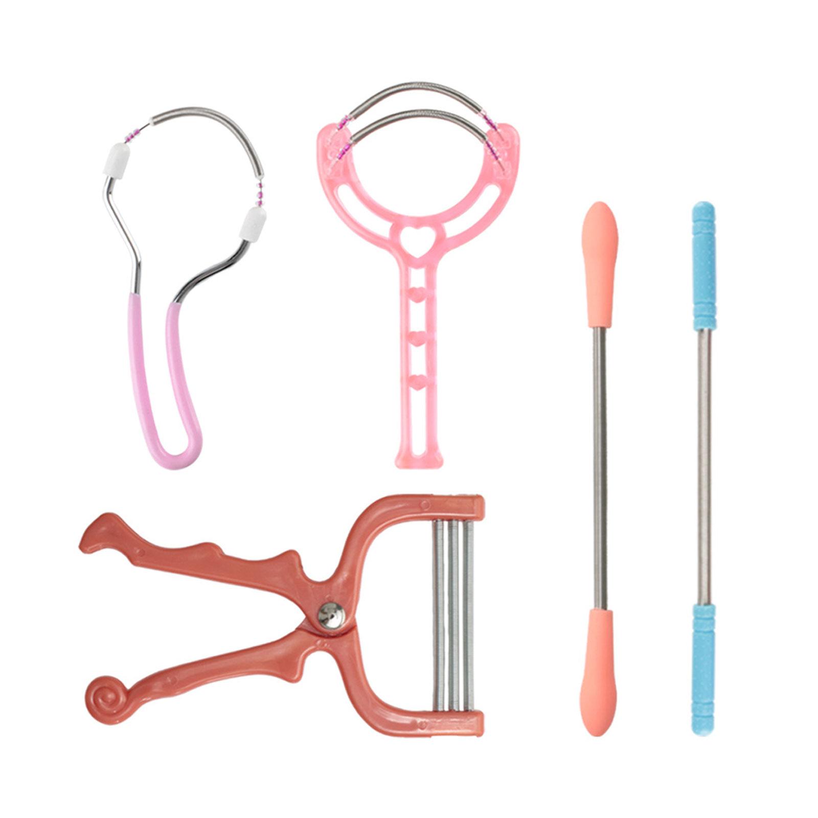 

Набор из 5 функциональных эпиляторов для лица, устройство для удаления волос, пружинный эпилятор для быстрого удаления волос на лице в домашних условиях