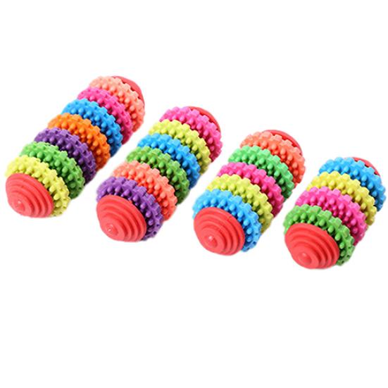 Buntes Gummi Haustier Hund Welpe Zahnen Gesunde Zähne Zahnfleisch Kauspielzeug Werkzeug
