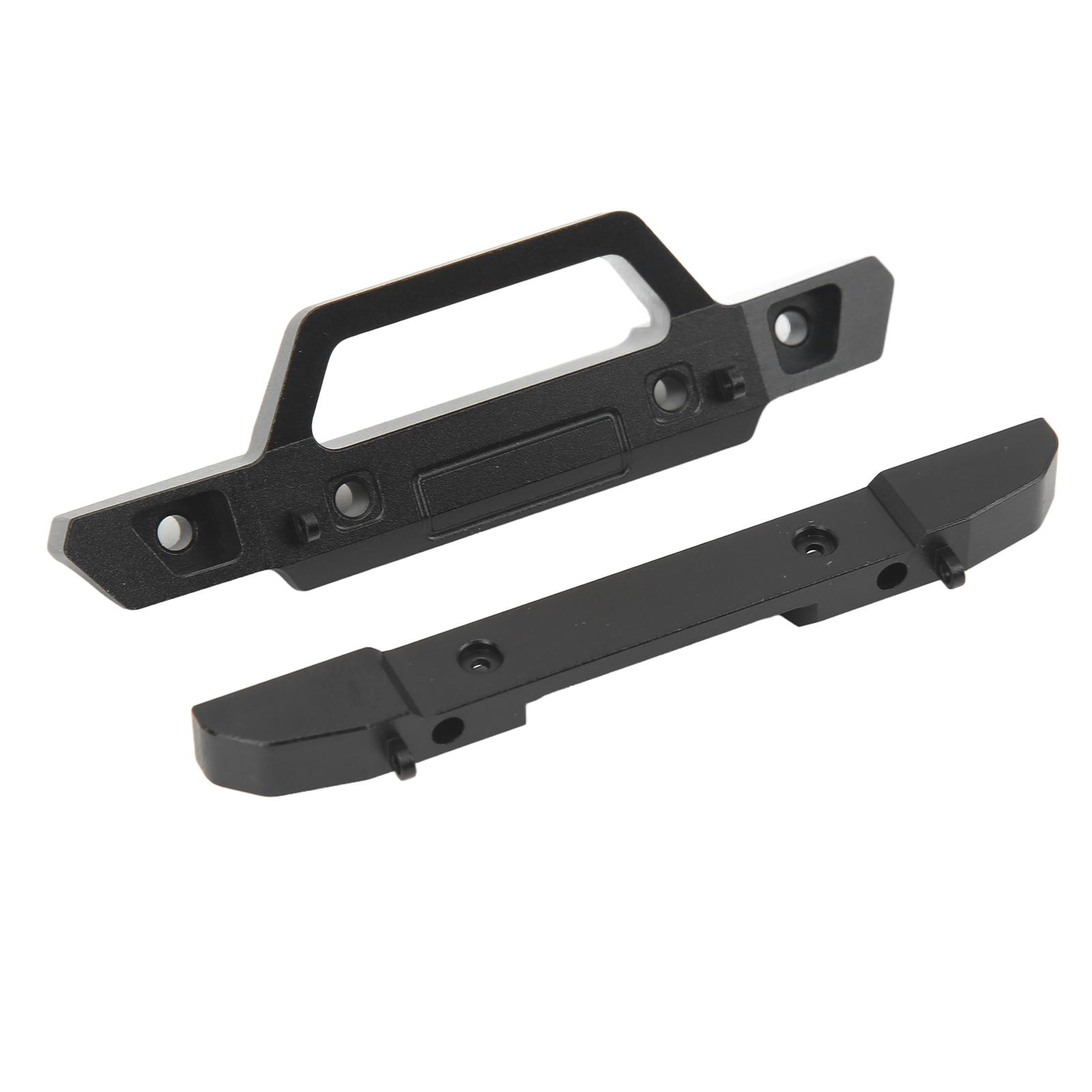 

RC Front Rear Bumpers Aluminum Alloy Shock Resistant Easy Installation RC Bumper with LED Lights for 1/24 RC Cars
