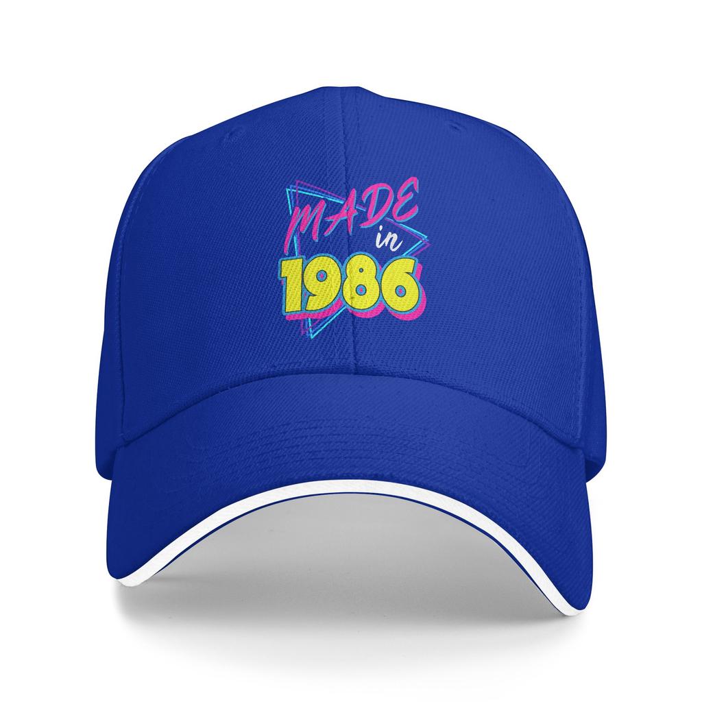 Made In 1986 40th Birthday Retro 40 Years Old 80s Vintage Sun Baseball Cap Spring Men Hip Hop Hats Outdoor Sports Baseball Caps