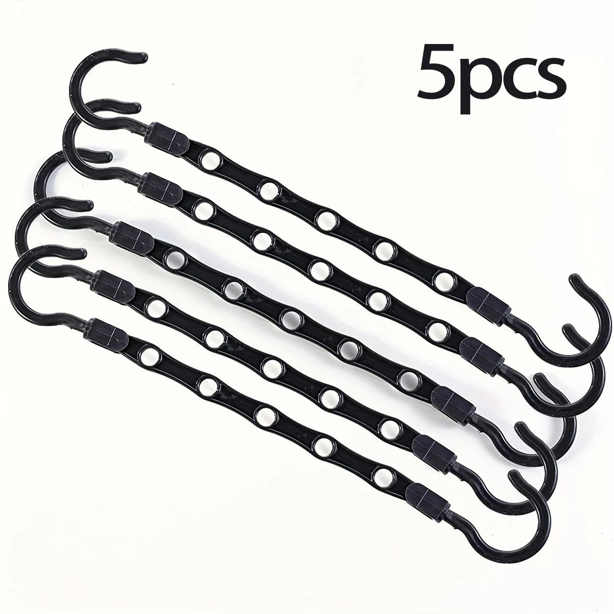 

5 шт. многофункциональных крючков экономят место, пластиковые вешалки с 5 отверстиями, ветрозащитные вешалки
