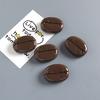 3D Coffee Bean Fridge Magnet Resin Coffee Theme Magnetic Refrigerator Accessories Memo Note Message Photo Holder Decoration Coffee Lover Gift