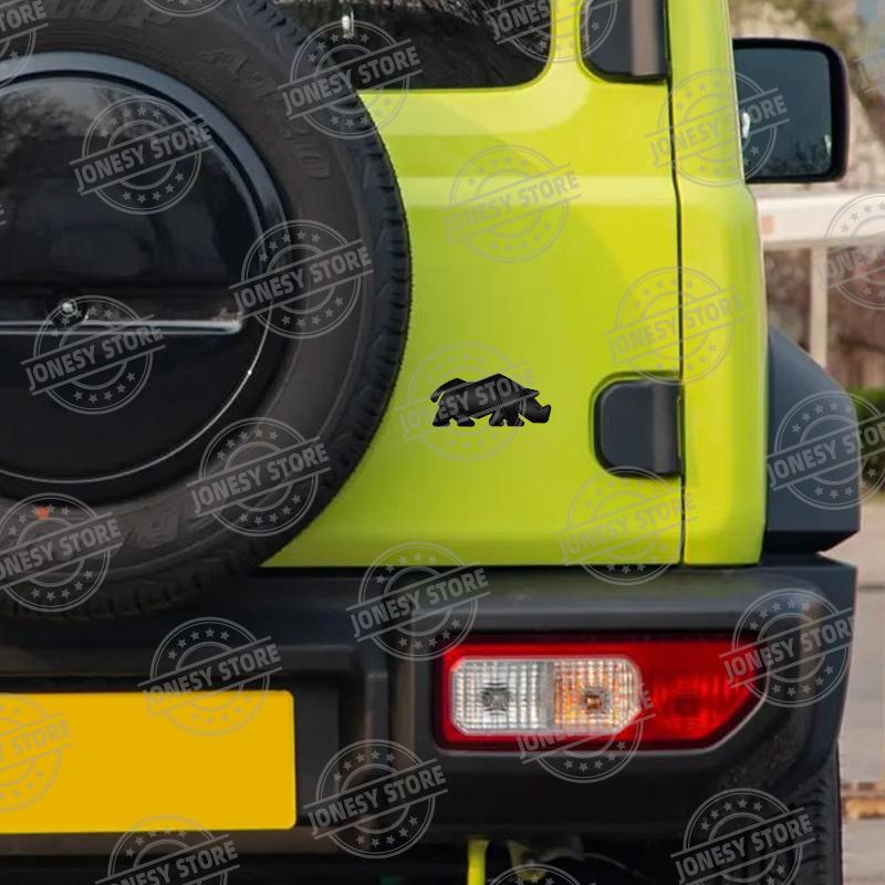 Auto Metal For Rhino Rhinoceros Logo Suzuki Jimny Car Body Rear Trunk Badge Decals Personality Three-Dimensional Sticker