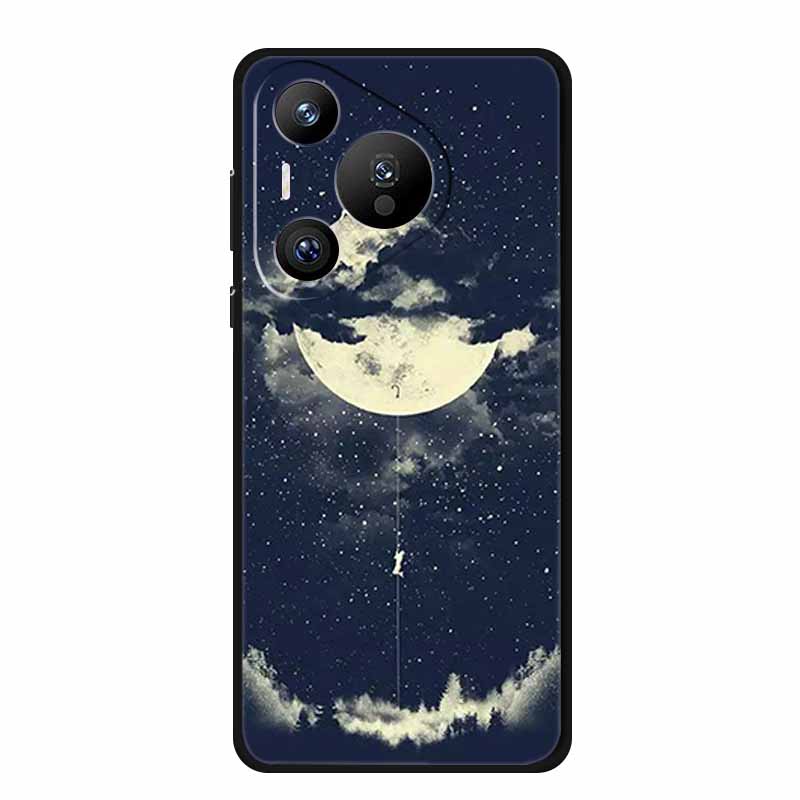 For Huawei Pura 70 Pro Case Pura70 Pro Plus Coque Black Silicone Soft Back Cover For Huawei Pura 70 Ultra Phone Case Funda Shell
