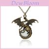 Collier Pendentif Dragon Lumineux Game of Thrones Vintage