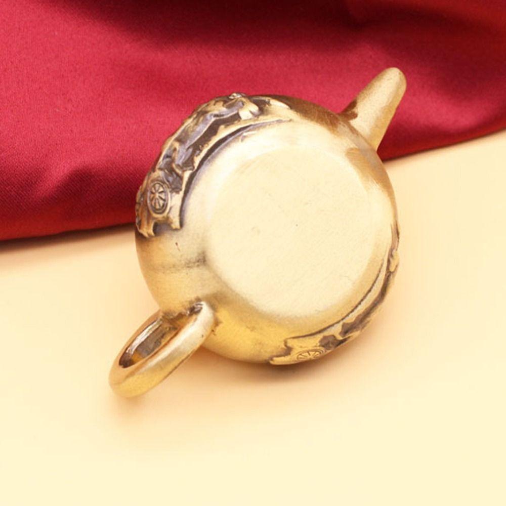 Traditional Mini Brass Teapot Creative Brass Teapot Miniature Toy Tea Kettle Miniature  Office