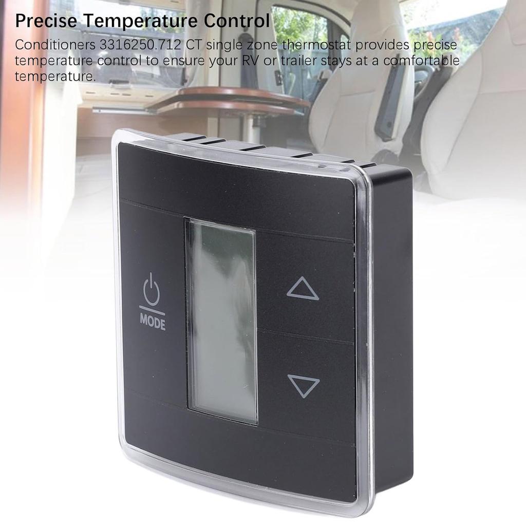 3316250.712 Wall Thermostat for Air Conditioner Digital Temperature Backlight Display Cool/Furnace/Heat Strips