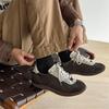 Breathable German training shoes couple color matching retro thin strap Forrest Gump shoes soft sole flat sports board shoes 7115-7226-X