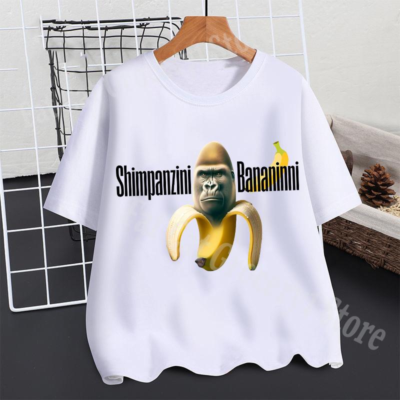 2025 Tralalero Tralala T-shirt Boys Summer Tungtung Sahur Brainrot Short Sleeve Children Anime Figures Tees Tops Kids Clothes Gift