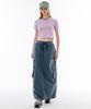 Leoninghai Cursive Logo H/S Slim Crop Top [Violet Pink]