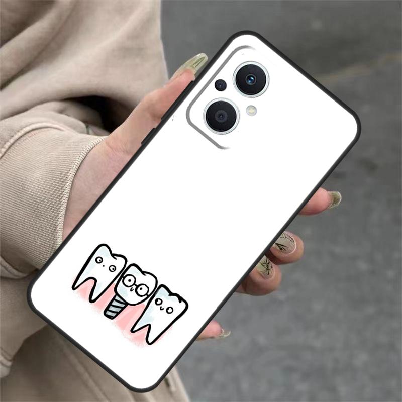 Dentist Dental Tooth Nurse Case For OPPO Reno 7 8 Lite 10 11 12 13 14 Pro 8T 12F 13F 14F OPPO Find X8 X6 X9 Pro Cover