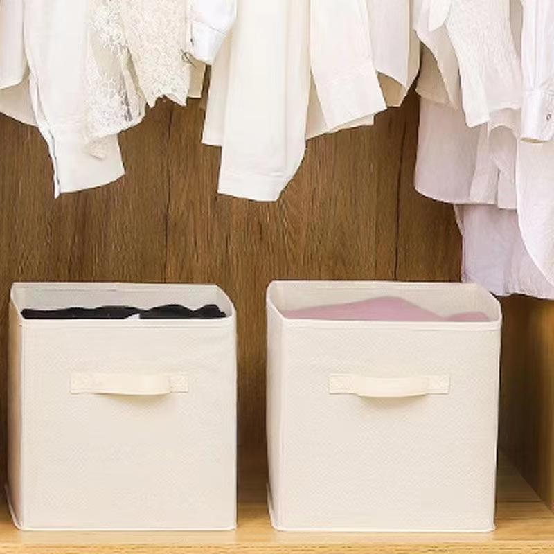 Würfel Non-Woven Stoff Aufbewahrungsbox Faltbare Aufbewahrungsbox Haushaltswaren Kinder Spielzeug Aufbewahrung Schrank Schubladenorganisation