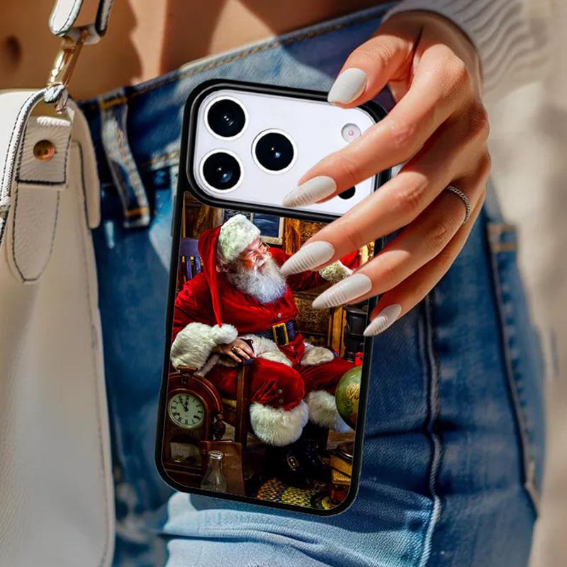 Weihnachts-Weihnachtsmann-Handyhülle Für iPhone 17 Air 14 15 13 12 Max Hülle Für Apple 14 15 16 16e 11 Pro Max Plus Hülle