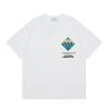 Grenzüberschreitend auf Lager exklusiv Casablanca Doppelgaze reine Baumwolle Unisex T-Shirt Hip-Hop lässig Kurzarm locker Rundhals