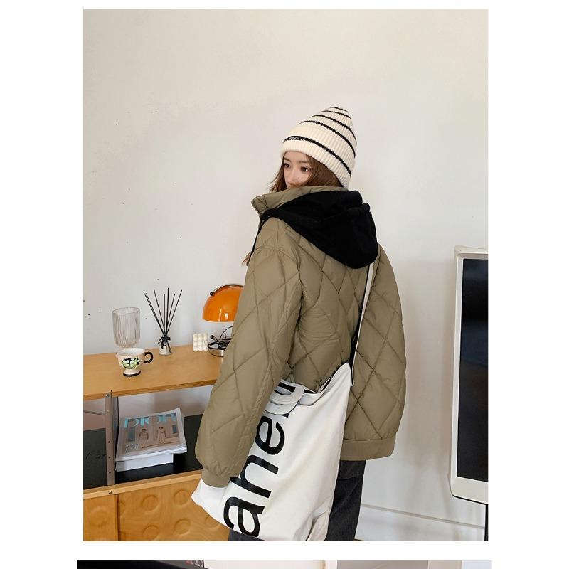 Veste de baseball surdimensionnée à capuche avec capuche pour l'automne et l'hiver, manteau épais