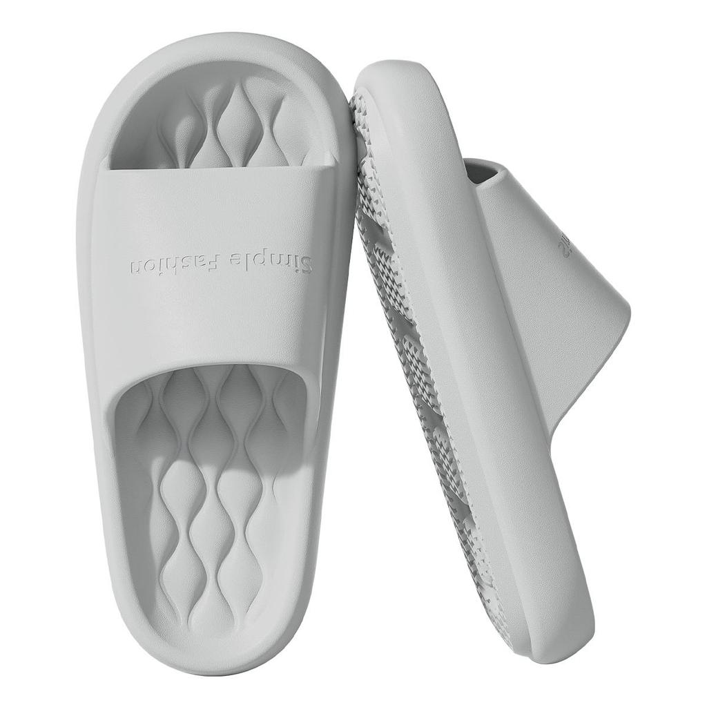 Damtofflor med tjock sula, plattform, strand, inomhus, mode, bekväma, halkfria, andningsbara, lätta, herrtofflor för badrum