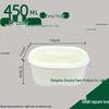 Disposable Rectangular Takeaway Food Container with PP Lid