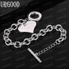925 Sterling Silver Heart-shaped Bracelet Fashion Wedding Jewelry
