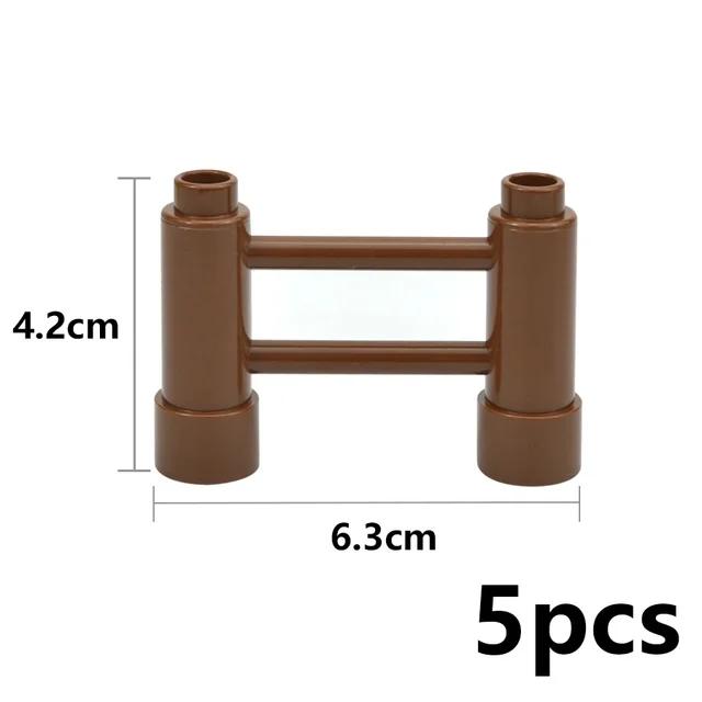 Store byggeklosser Slide Swing Seesaw Park Lekeplass Series Large Pillar Murstein Barn Barn Pedagogisk Leke Kompatibel Duploe
