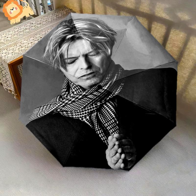 David Bowie Automatic Umbrella - Suitable Travel Outdoor Portable Umbrella Birthday Gift Daily Essentials