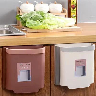 Poubelles pliantes Poubelle de cuisine, Poubelle de voiture pliable, Poubelle murale pour salle de bain, Seau de rangement pour déchets de toilettes
