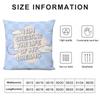 Encouraging Text Ins Cushion Cover Pillowcase Ultra Soft Skin Friendly Fabric Cloud Like Comfort & Concealed Zipper