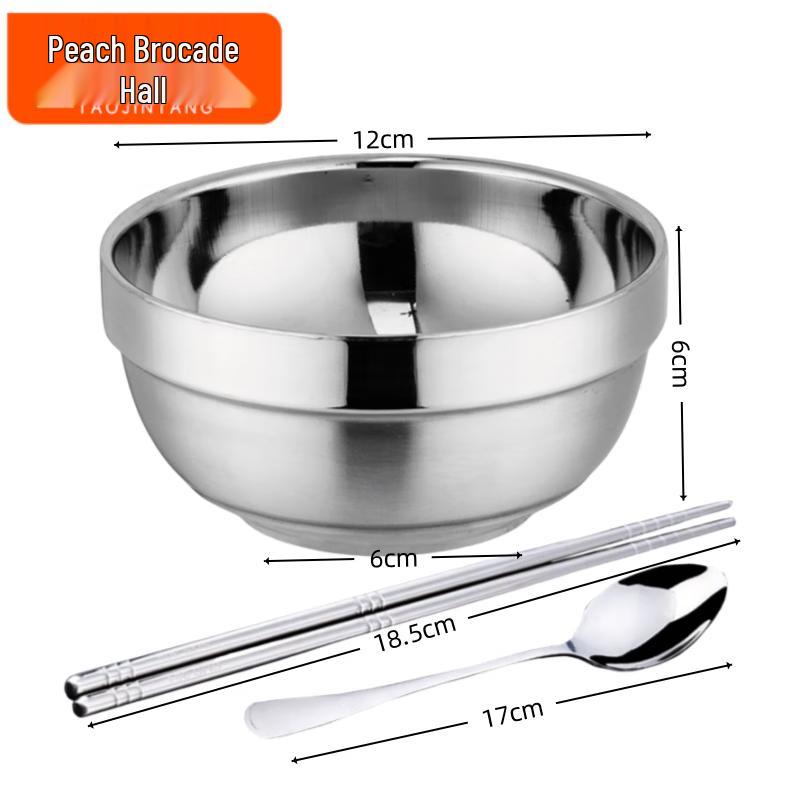 Minimalist 304 Stainless Steel 3-Piece Bowl Set