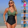 2026 New European and American Swimsuit Female Sexy One-piece Tight Sports Fashion Bikini Swimsuit