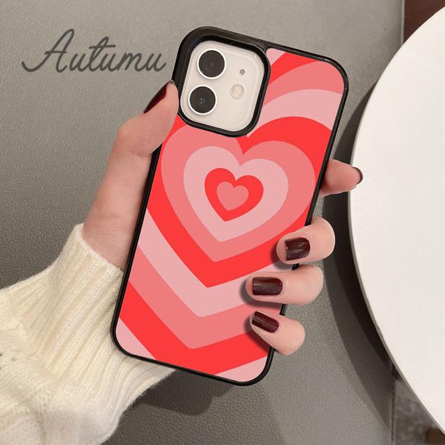 Illusion Herzen Handyhülle für iPhone 11 12 13 14 Pro Max mini X XR XS SE 2020 5 6S 7 8 Plus Samsung Galaxy S21 S22 Hülle