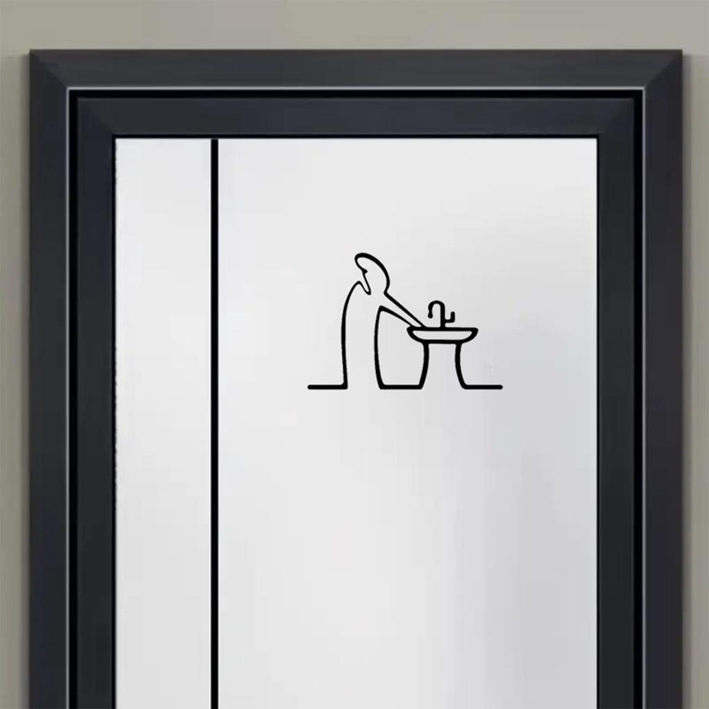 La Linea Line Art Wall Sticker Minimalist Self-Adhesive Waterproof Decal For Walls, Doors, Glass, Cars Home And Car Decoration