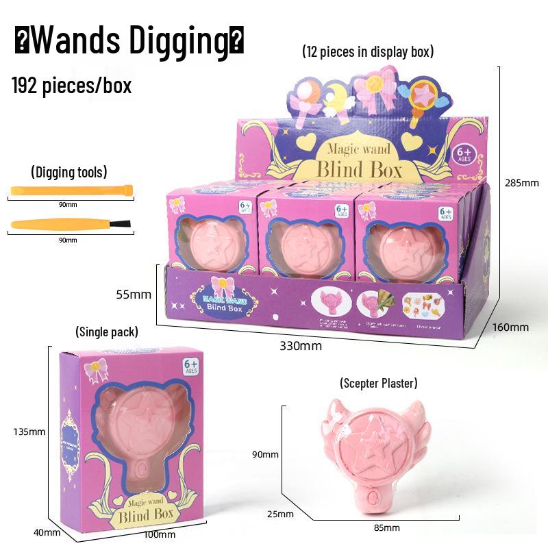 Edelsteinentdeckung DIY Ausgrabungsspielzeug: Pädagogische Überraschungsbox für Kinder mit Kristall-Edelstein- und Meerjungfrauen-Themen