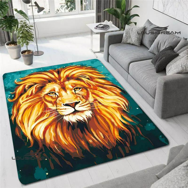 3D Lion Printed Carpet non-slip Carpet kitchen mats for floor decoracion anime rug Fashion yoga mat bedroom decor birthday gift
