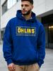 100 Polyester Ohlins Hoodie Unisex Warm Loose Long Sleeve Sweatshirt Bold Yellow Logo Street Hooded Pullover For Women