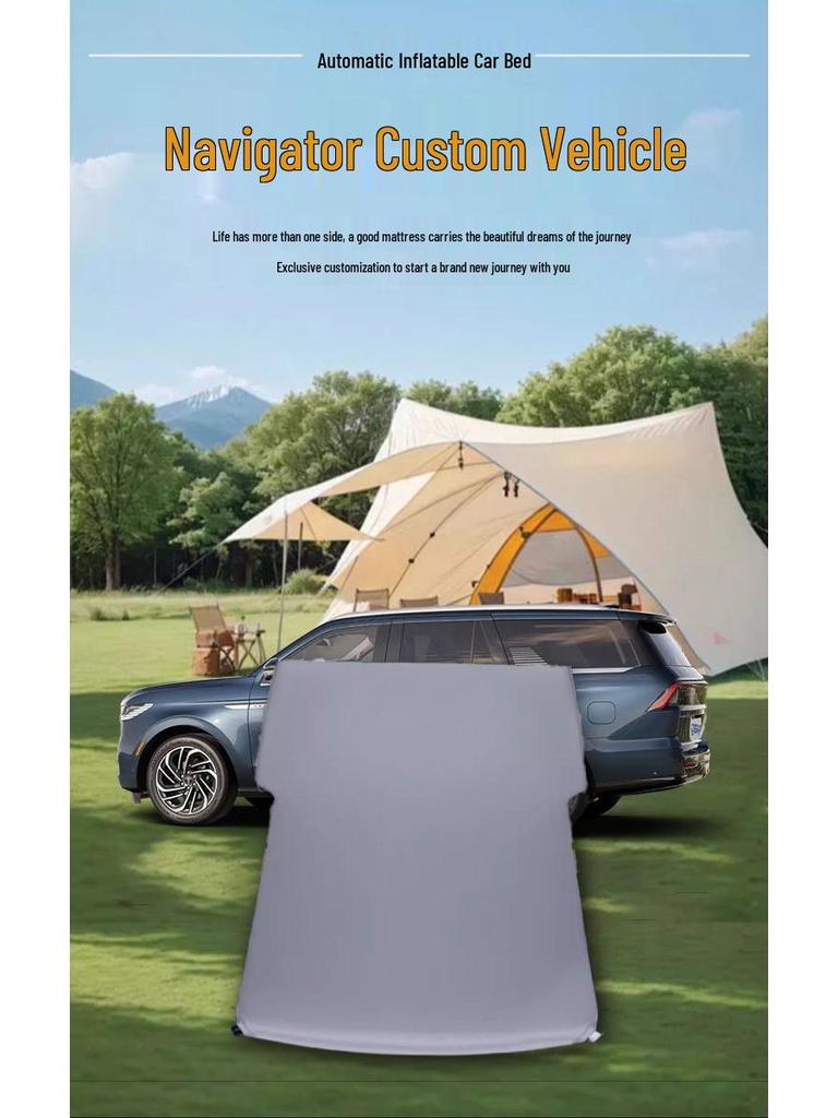 Lincoln Navigator Car Bed Mattress: Trunk Sleeping Pad - Universal, No Inflation Needed.