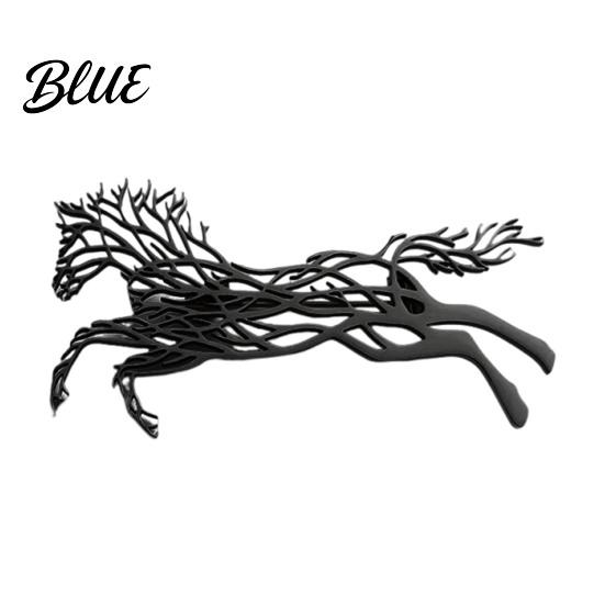 Versatile Horse Design Brooch Galloping Stainless Steel Hollow Pin Jewelry