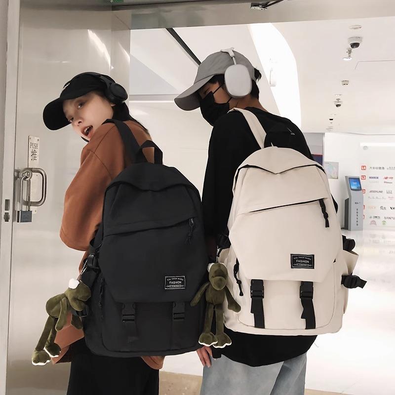 Schoolbag Backpack Men's Simple Versatile Large Capacity Computer Travel Backpack Female Junior High School Student High School Student School Bag