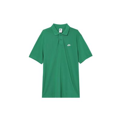 Club Logo Embroidered Casual Knit Short Sleeve Polo Shirt Men Tops Green FN3895-365