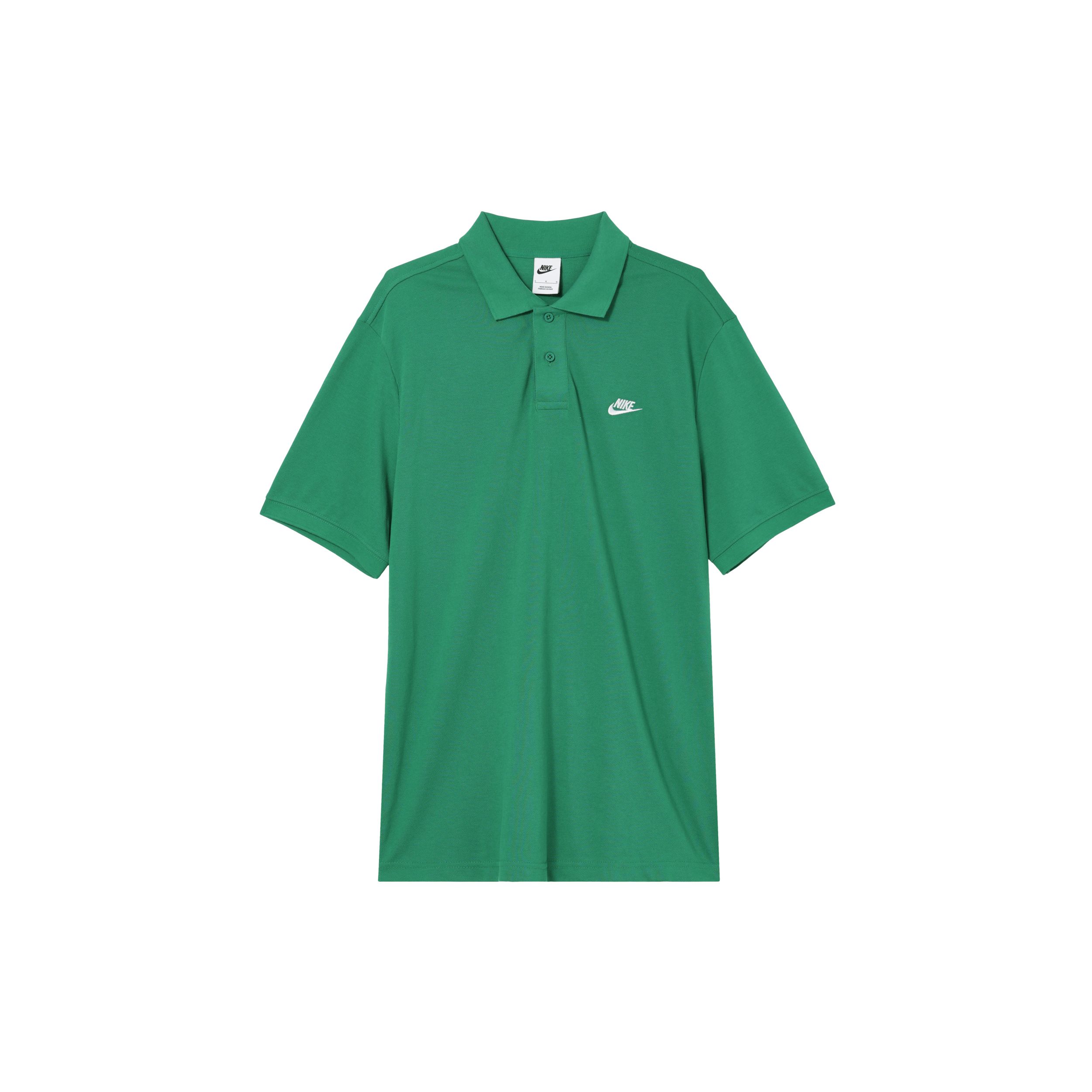 

Nike Повседневная трикотажная рубашка-поло с вышитым логотипом клуба, мужские топы зеленого цвета FN3895-365 S