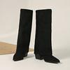 Fashion New Retro Pointed Toe Suede 2025 Thigh Boots Women's Tall Autumn/Winter Knight Boots