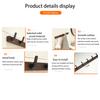 Coat Rack Wall Mount Shelf Entryway Wall Hanger for Towels Wooden Coat Hooks Hook Storage Rack for Bedroom Bathroom Kitchen