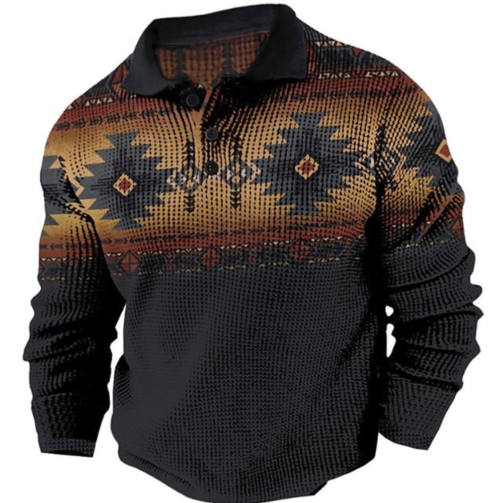 

New Men s Sweatshirt Long Sleeve Polo Loose Casual Half Zip Men s Tops S